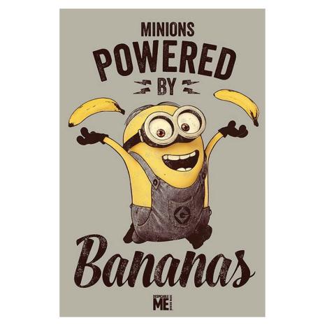 Powered By Bananas Retro Look Minions Poster £3.99